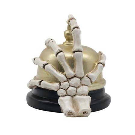 2025 Halloween Skjeletthånd og Klokkestatue Gave til Borddekorasjoner Skap