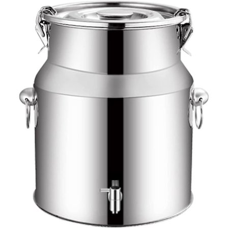 Hermetiske mælketransportdunke - 5l/9l/14l 201 rustfrit stålspande Mælkespand Kande Olietønde med forseglet låg og dispenser