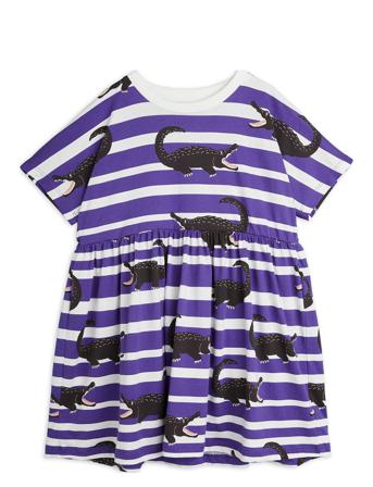 Crocodiles Aop Ss Dress Patterned Mini Rodini