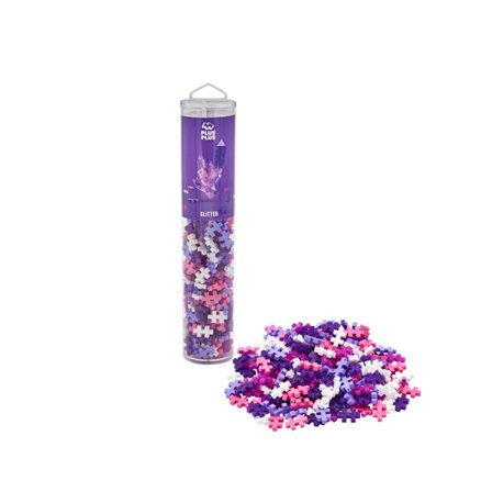 Plus Plus Glitter Farvemix, 240 Brikker