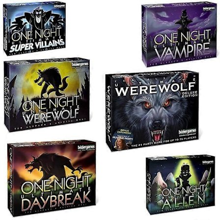 Engelsk version av brädspelet One Night Ultimate Werewolf