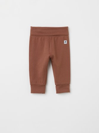 Myk bukse baby - 50 - barneklær - brown - Polarn O. Pyret