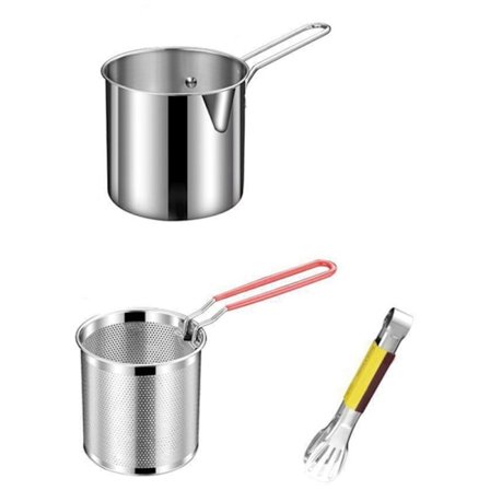 Pastaske Fritureskurv Filtreringsrester Mesh Si til Grøntsager Fritter Løg Ringe Kyllingevinge