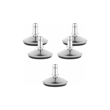 Kontorstol Hjul - 5-pak 11/22mm Erstatningshjul til Stole med Hjul - Faste Ben med Glide til Hårde Gulve