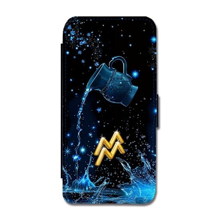 Stjärntecken Vattumannen Samsung Galaxy A15 Flip Mobilfodral