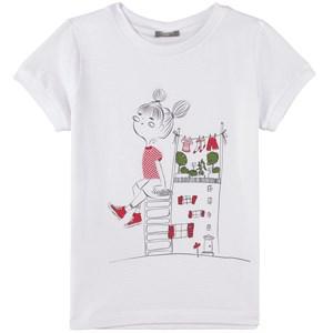 Il Gufo White Girl Print T-Shirt 6 Years - Tops - 6 years - White