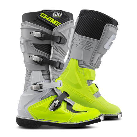 Gaerne GXJ Youth MX Boots Fluo Yellow/Grey 35