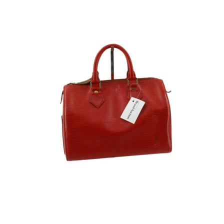 Louis Vuitton Vintage Pre-owned Speedy 25 Tas , Rood , Dames , Maat: ONE Size Vintage Tassen