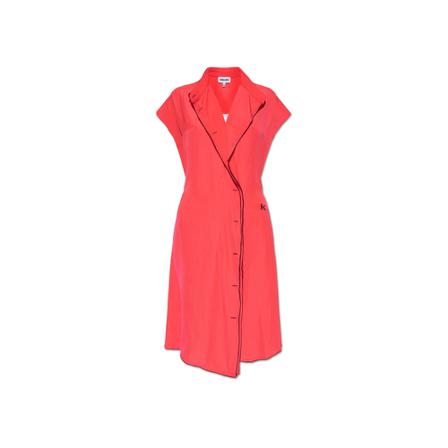 Kenzo Kjole with collar Rød, Dame, Størrelse: XS