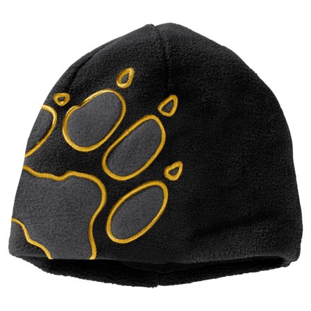 Jack Wolfskin Front Paw Hat Kids Children beanies Black S