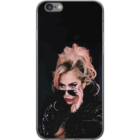 Kompatibelt Mobildeksel til Apple iPhone 6s Lady Gaga portrett med solbriller og dramatisk sminke i mørk glamorøs stil