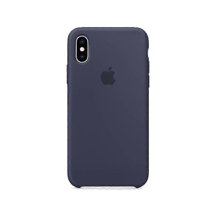 Silikoneetui til iPhone X & iPhone Xs midnatsblå
