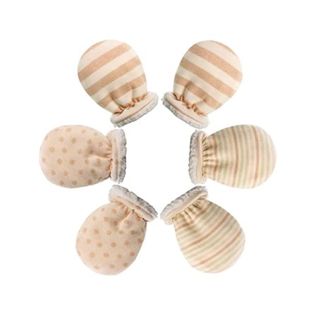 3 par varme baby luffer i bomuld til vinteren til drenge og piger