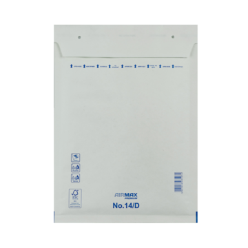 Boblekonvolutt 200x275mm hvit