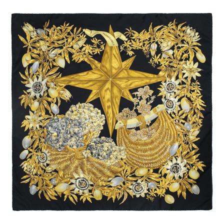 Hermès Vintage, Pre-owned Scarf Zwart, Dames, Maat:ONE Size