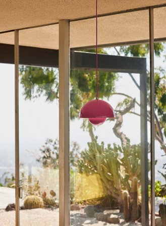 Flowerpot VP1 taklampe Ø23 - tangy rosa