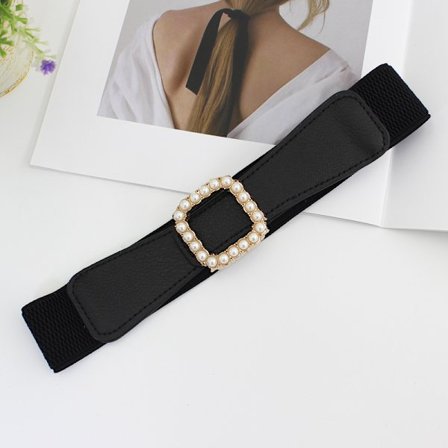 Mode elastisk linning Bred talje stretch bælte til kvinder Dre