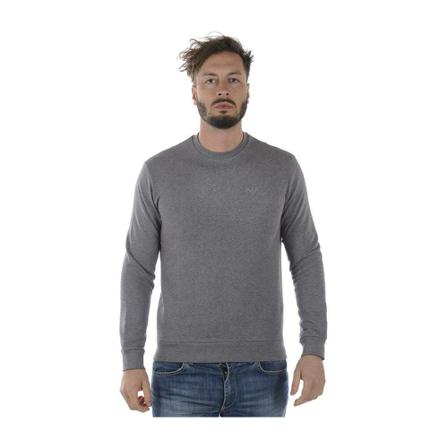 Emporio Armani, Logo-Print Sweatshirt Szary, Mężczyzna, Rozmiar: XL
