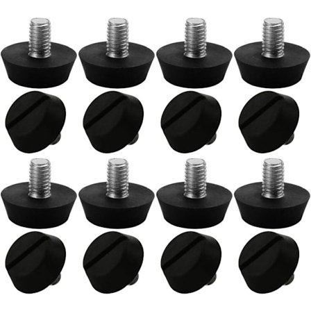 16-deler justerbare møbelben Nivelleringsfot Bordben Justerbar Stol Gulvbeskytter M6 x 10 x 20mm