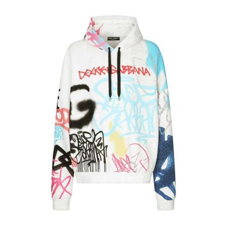 Dolce & Gabbana Hoodies Hvid, Herre, Størrelse: M