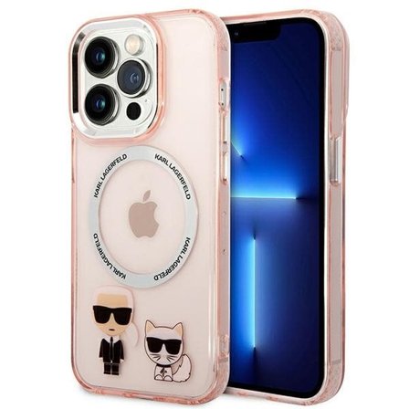 Karl Lagerfeld KLHMP14XHKCP iPhone 14 Pro Max 6.7" hardcase pink / pink Karl & Choupette MagSafe