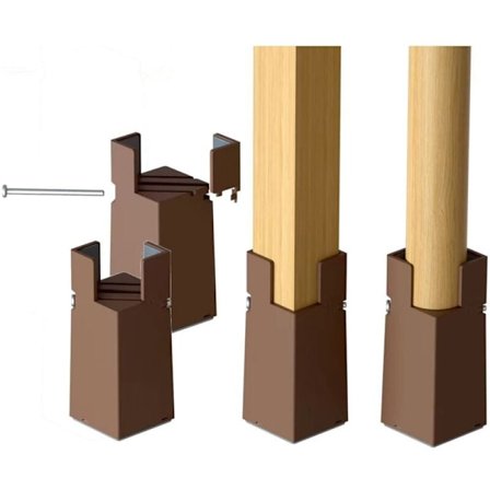 4 kpl säädettävät sängynjalustat 22-42mm Ruskea Huonekalunjalusta 10cm