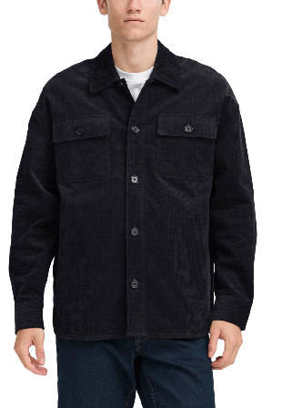 Casual Friday Cfmyles Corduroy Overshirt Jackor Herr Blå XXL