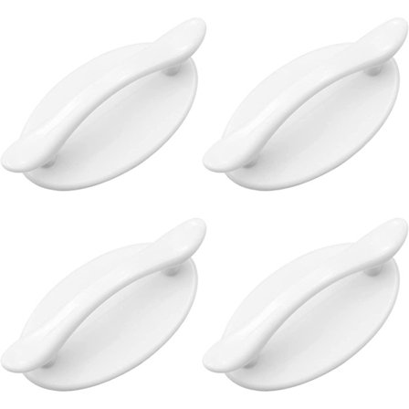 4 stk. Selvklæbende Plastik Dørgreb Selvklæbende Skabshåndtag Vindue Selvklæbende Håndtag