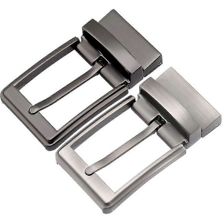 2 stk. vendbart bæltespænde - Udskiftningsspænde - 30 mm 32 mm 35 mm - Aftageligt - Roterende spænde - 3 3,2 3,5 cm - Reserve - Vendbart spænde