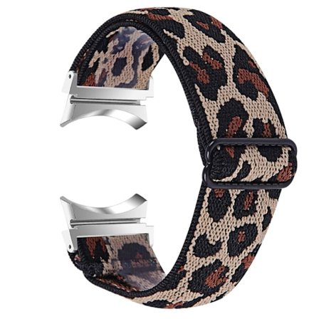 Elastiskt klockarmband med coolt mönster för Samsung Galaxy Watch 4 - Leopard