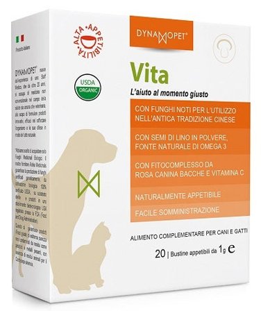 Vita Alimento Complementare Per Cani E Gatti 20 Bustine 1g