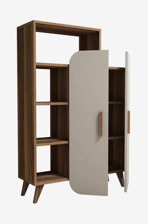 Hanah Home - Reol Form - Beige - Bogreoler - Fra Homeroom