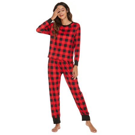 Set för kvinnor, jul Set långärmade print