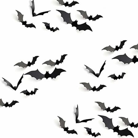 24 stk Halloween Vægmærker PVC 3D DIY Dekorative Vægmærker