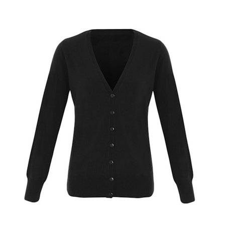 Premier Dam/Dam Essential Akryl Cardigan 10 UK Svart