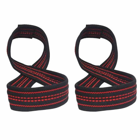 2 st Figure 8 Vikter Lyftslingor Marklyft handledsrem Pull-ups handledsstöd Gym