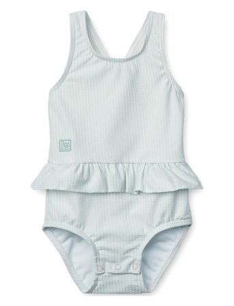 Liewood Amina Baby Stripe Swimsuit - Blue - 86
