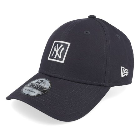 New Era - MLB Blå adjustable Kasket - New York Yankees Metallic Patch 9FORTY Navy Adjustable @ Hatstore