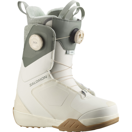 Salomon - Chaussures de snowboard pour femme Kiana Dual Boa - Vanilla Ice / Agave Green - 23.5
