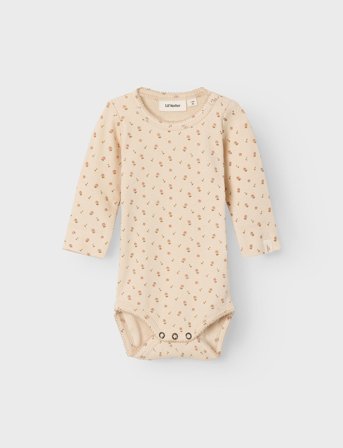 Lil'Atelier Nbfgago Ls Slim Body Lil Noos - Beige - 68
