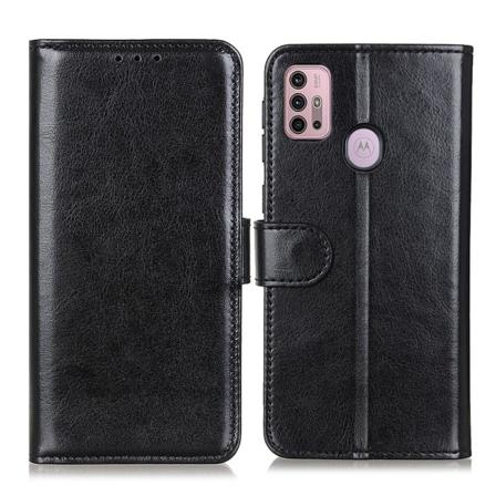 Motorola Moto G10/g20/g30 - Crazy Horse Plånboksfodral - Svart Black Svart