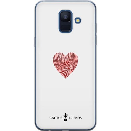 Yhteensopiva Puhelinkuori Samsung Samsung Galaxy A6 (2018) Cactus and Friends - Fingerprint Love