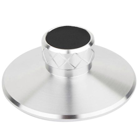 Aluminium Vinylskiva Audio Disc Skivspelare för LP Stabilisator Vikt Vibration Da Silver