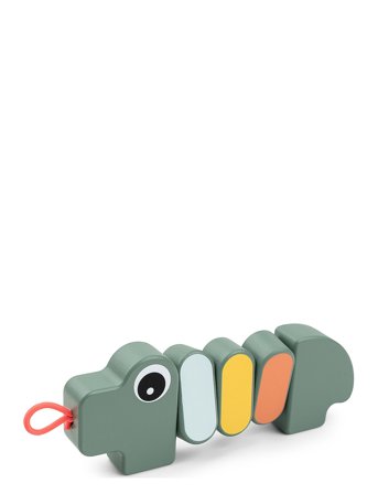 Done by Deer Tvist & Drej Legetøj Croco Grøn - Multi/patterned - 16.5X 5.5X1.5CM