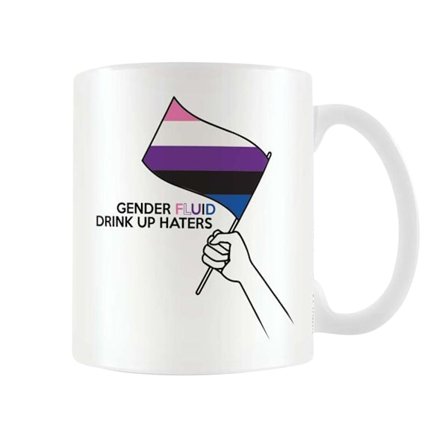 Pyramid International Genderfluid Mug One Size Vit/Svart/Lila