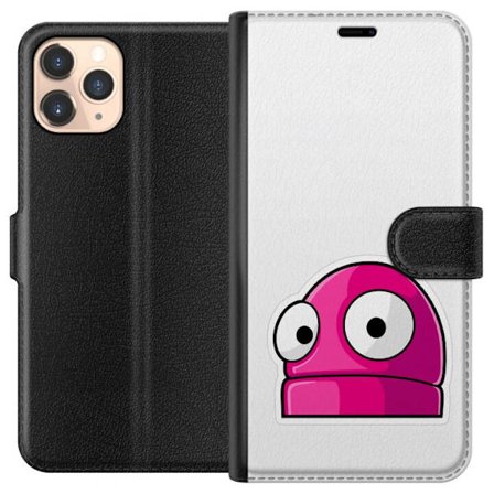 Kompatibel Tegnebogsetui til Apple Apple iPhone 11 Pro Rosa tegneseriefigur med store øjne i legende og humoristisk stil