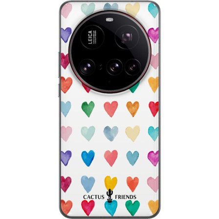 Kompatibel Mobilcover til Xiaomi Xiaomi 15 Ultra Cactus and Friends - Watercolor Love Grid