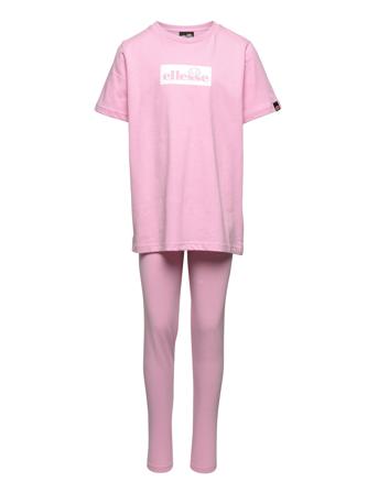 El Realta Jnr Legging Set Pink Ellesse