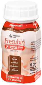 Fresubin 2 kcal Fibre Drink næringsdrikk sjokolade 4x125 ml