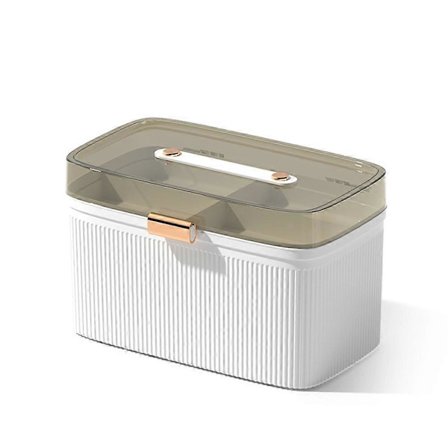 Bærbar oppbevaring Klar 2-lags plastmedisinoppbevaringsboks Stor kapasitet Nød-QET